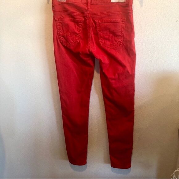 AG reddish  Stevie slim straight jeans 25 - Picture 3 of 8